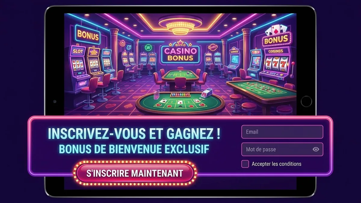 Inscription avec bonus